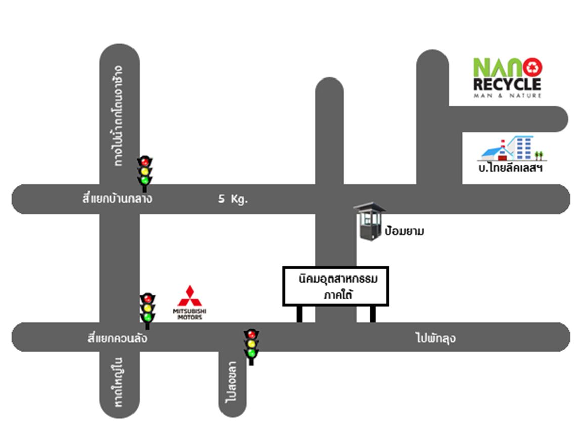 Directions map to Nano Recycle Co., Ltd.